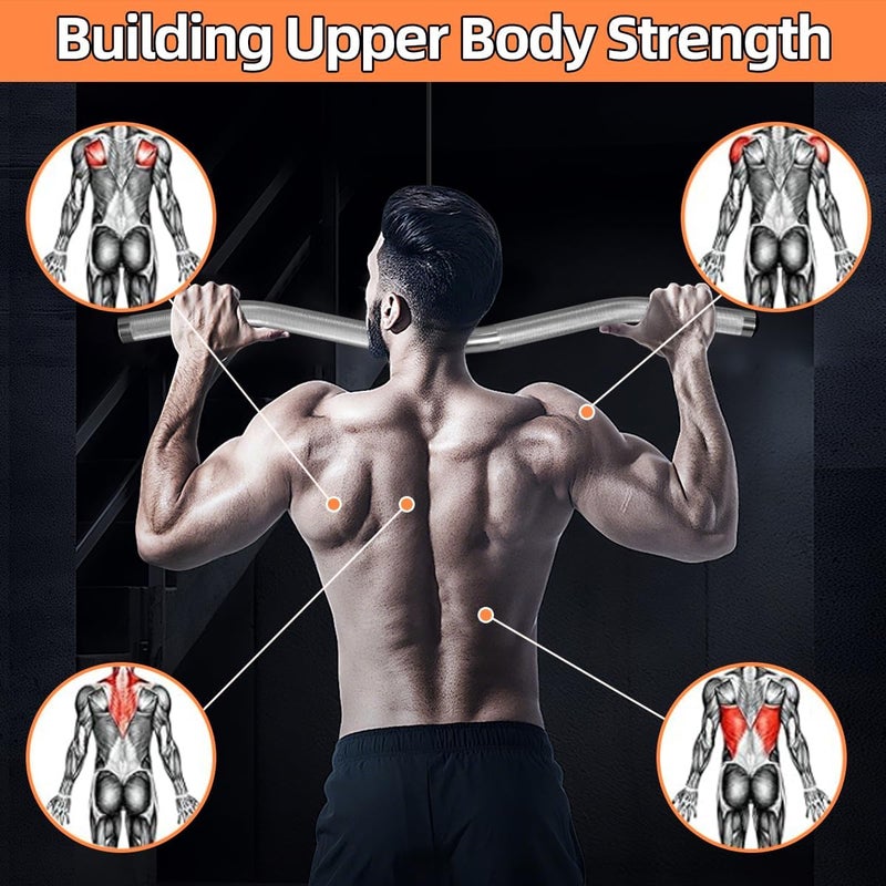 CYBEOE Cable Machine Attachment, lat pull down bar, Lightweigh Aluminum Tricep Straight Bar, V Bar, LAT Pulldown Attachments, gym attachments for cable machine, Accessories Load 1000lbs - Image 2